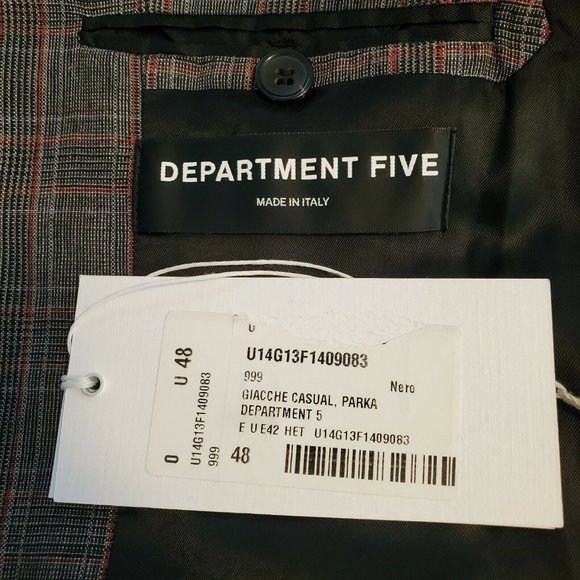 Department Five Lead Suit Jacket Blazer Size 48/M - Picture 7 of 10